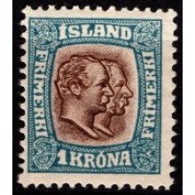 Kongerne Chr. IX og Frederik VIII, postfrisk.